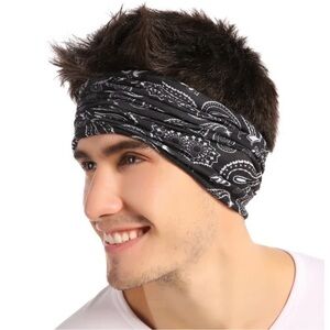Tough Outfitters 12 in 1 Headwear Black Paisley Print NEW Unisex